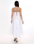 P 0786 Коктейльное платье на мягком корсете с асимметричной юбкой
