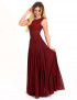 G 2081 Вечернее платье в виде топа из гипюра и длинной шифоновой юбки