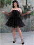 P 1221 Сукня коктейльна з рукавами-крильцями та корсетом