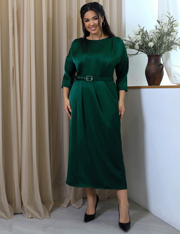 G 5178 A Сукня вечірня з віскозного шовку, з поясом