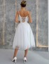 P 1199 1 Сукня весільна міді зі шнурівкою на спині