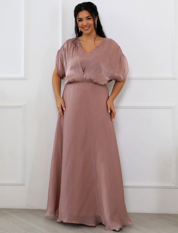 G 5140 Сукня вечірня з жатого шифону з перлинним відблиском