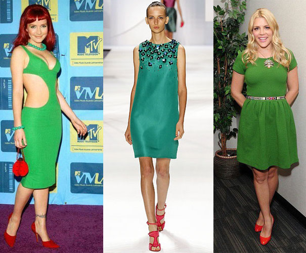 Зеленое платье – образ с нотками весенней свежести